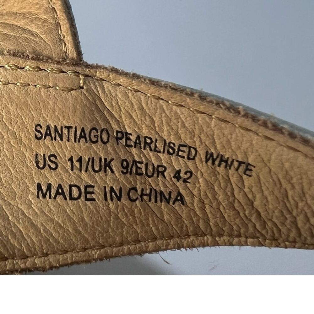 Revere Santiago Sandal, Pearlized White, size 11, Ortho, Comfort, Slip Resistant - Picture 9 of 14